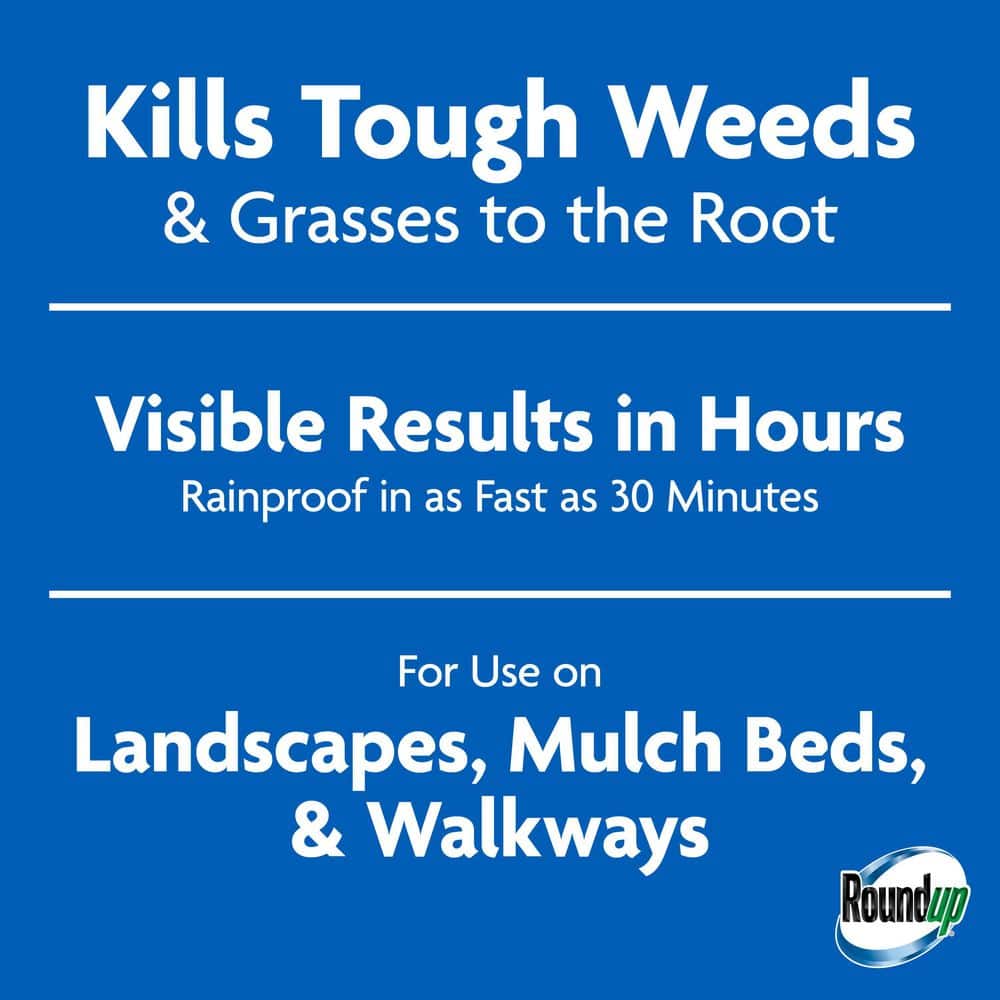 1.33 Gal. Weed & Grass Killer₄ with Pump ‘N Go 2 Sprayer, Use In and Around Flower Beds, Trees, and More - Hercitys