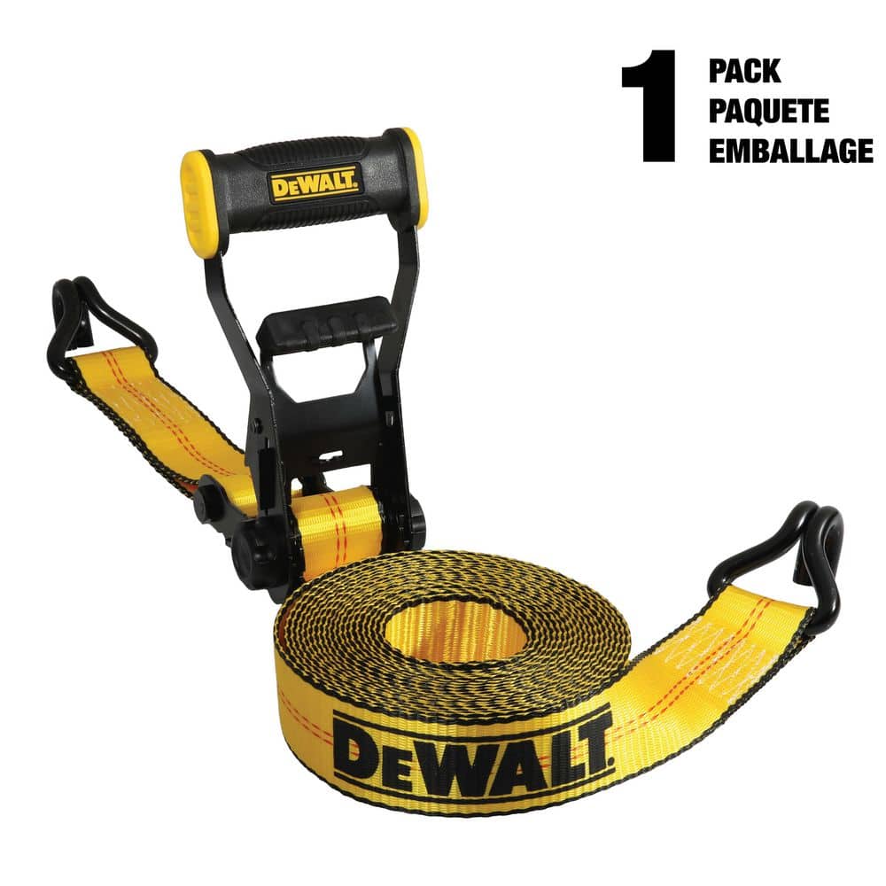2 in. x 27 ft. Heavy-Duty Ratchet Tie-Down Strap 10,000 lbs. Break Strength - Hercitys