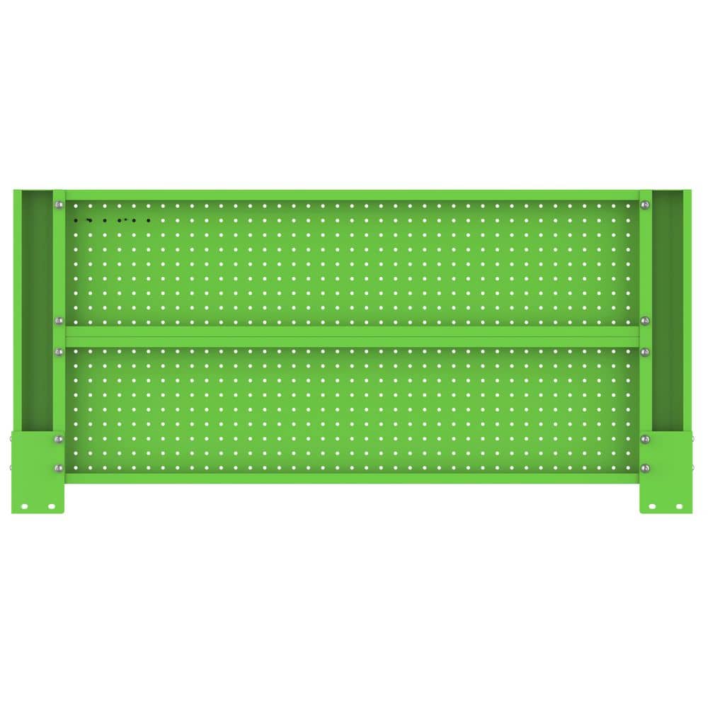46 in. Gloss Green Steel Pegboard Attachment - Hercitys