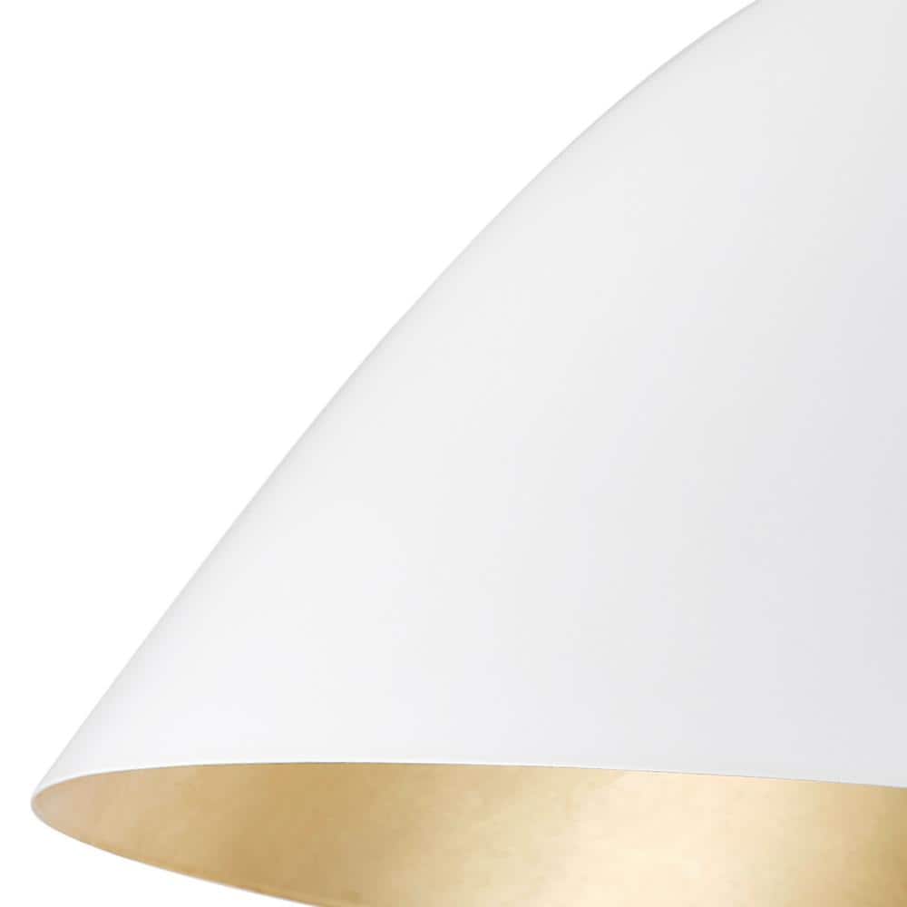 15.8 in. 1-Light Modern Semi-Flush Mount Farmhouse Close to Ceiling Lighting with Metal Shade - Hercitys