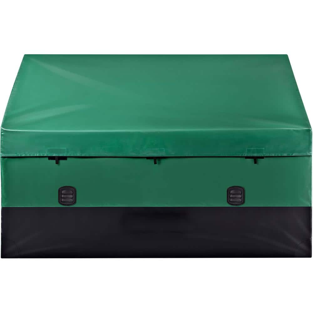 150 Gallon Outdoor Storage Box, Waterproof PE Tarpaulin Deck Box, Patio Garden Organizer - Hercitys