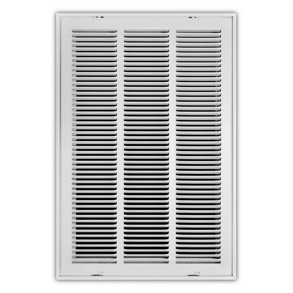 16 in. x 25 in. Steel Return Air Filter Grille in White - Hercitys