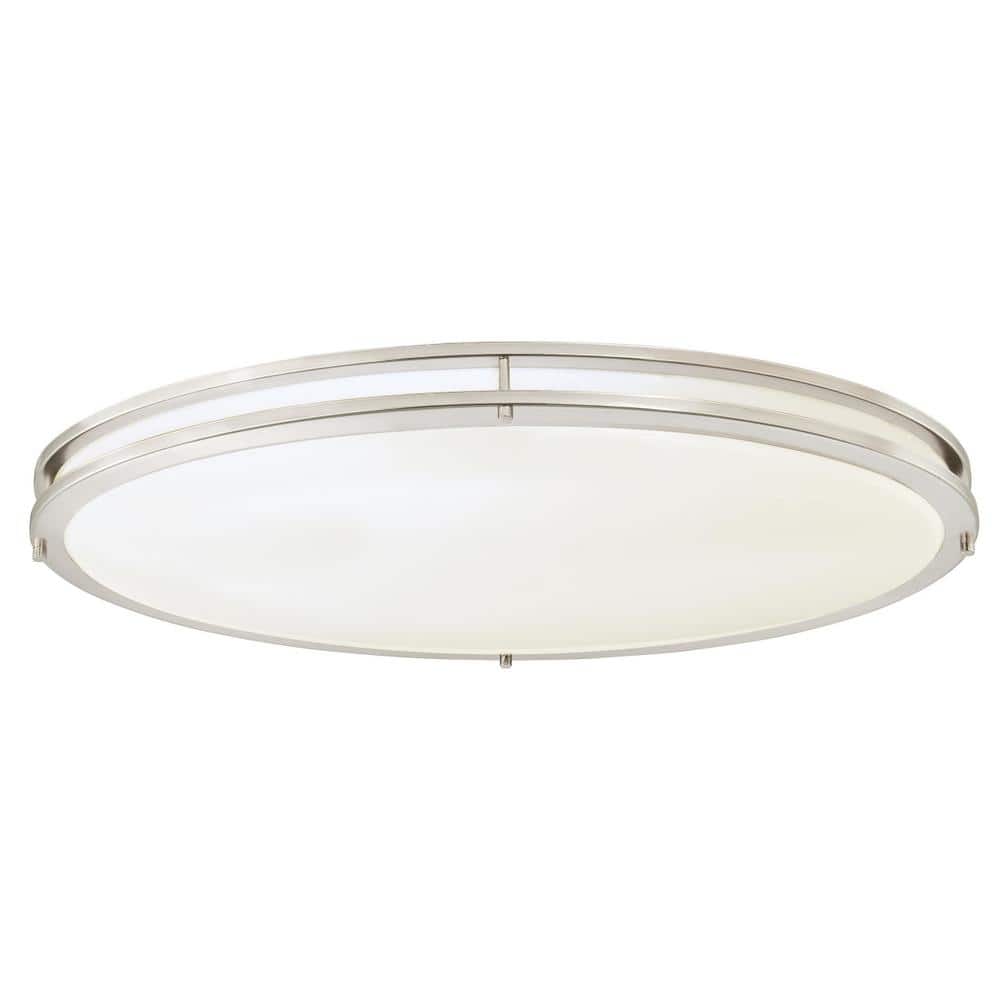 32.5 in 150-Watt Brushed Nickel Integrated LED Flush Mount - Hercitys