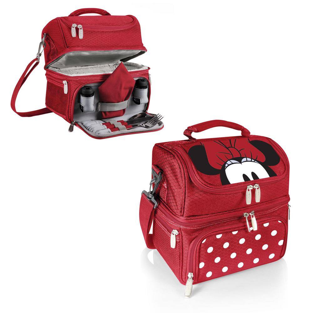 3 Qt. 8-Can Minnie Mouse Pranzo Lunch Tote Cooler in Red - Hercitys