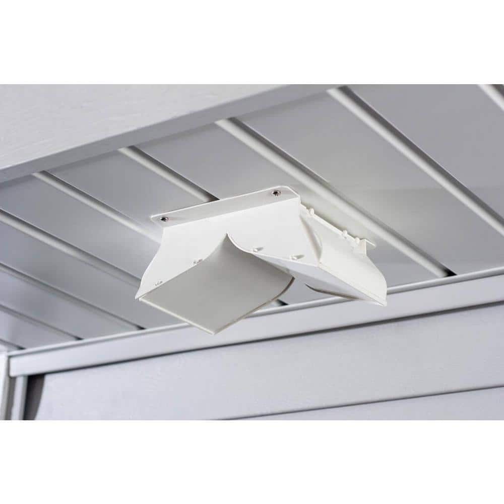 4 in. Dual Door Soffit/Eave Vent in White - Hercitys