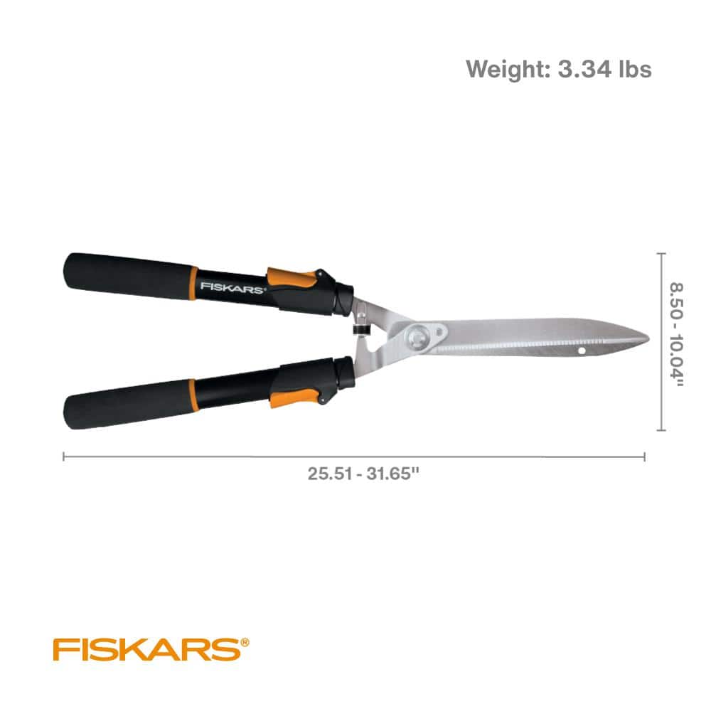 2-Piece Set with Extendable Hedge Shears and 9 in. Bypass Pruning Shears - Hercitys