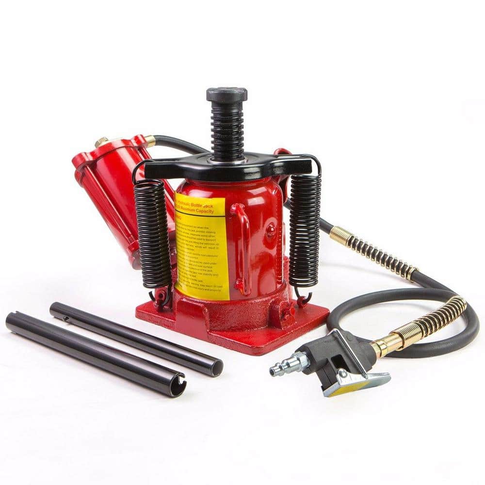 20-Ton Air Hydraulic Bottle Jack Manual 44092 lbs. Heavy-Duty Auto Truck RV Repair - Hercitys