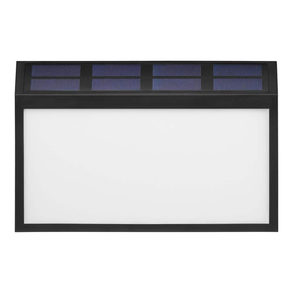 11 in. x 7 in. Black Solar Address Plaque - Hercitys