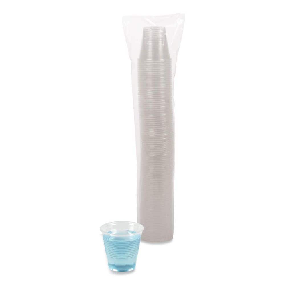 5 oz. Polypropylene Translucent Plastic Cold Cups (100/Bag, 25 Bags/Carton) - Hercitys