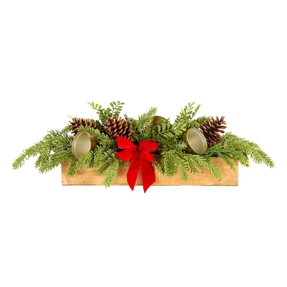 27 in. Christmas Bells Centerpiece - Hercitys
