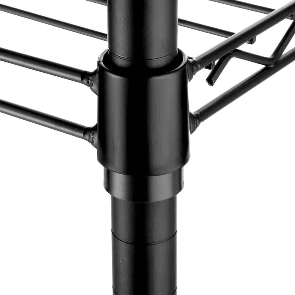5 Tier Black Coating Utility Wire Shelving Unit 14 in. x 36 in. x 72 in. - Hercitys