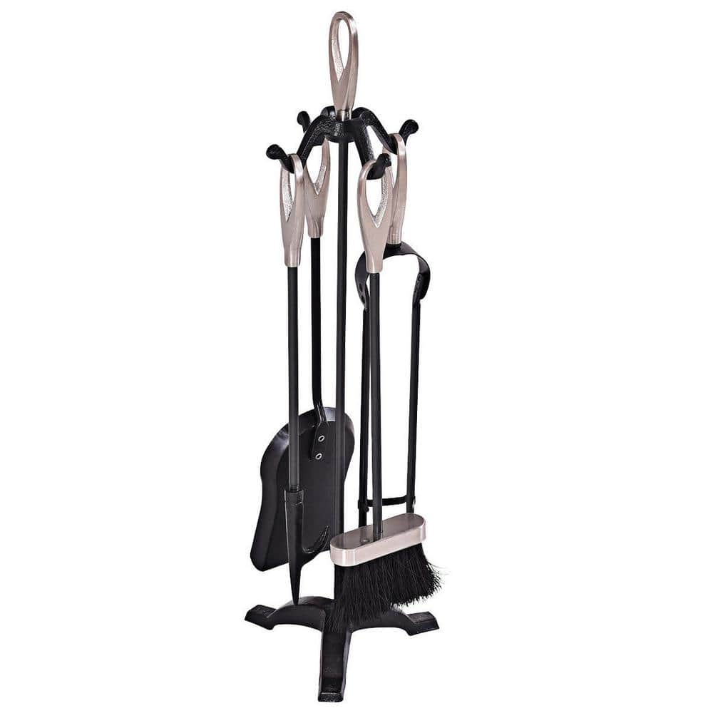 5-Piece Stylish Iron Fireplace Tools Set - Hercitys
