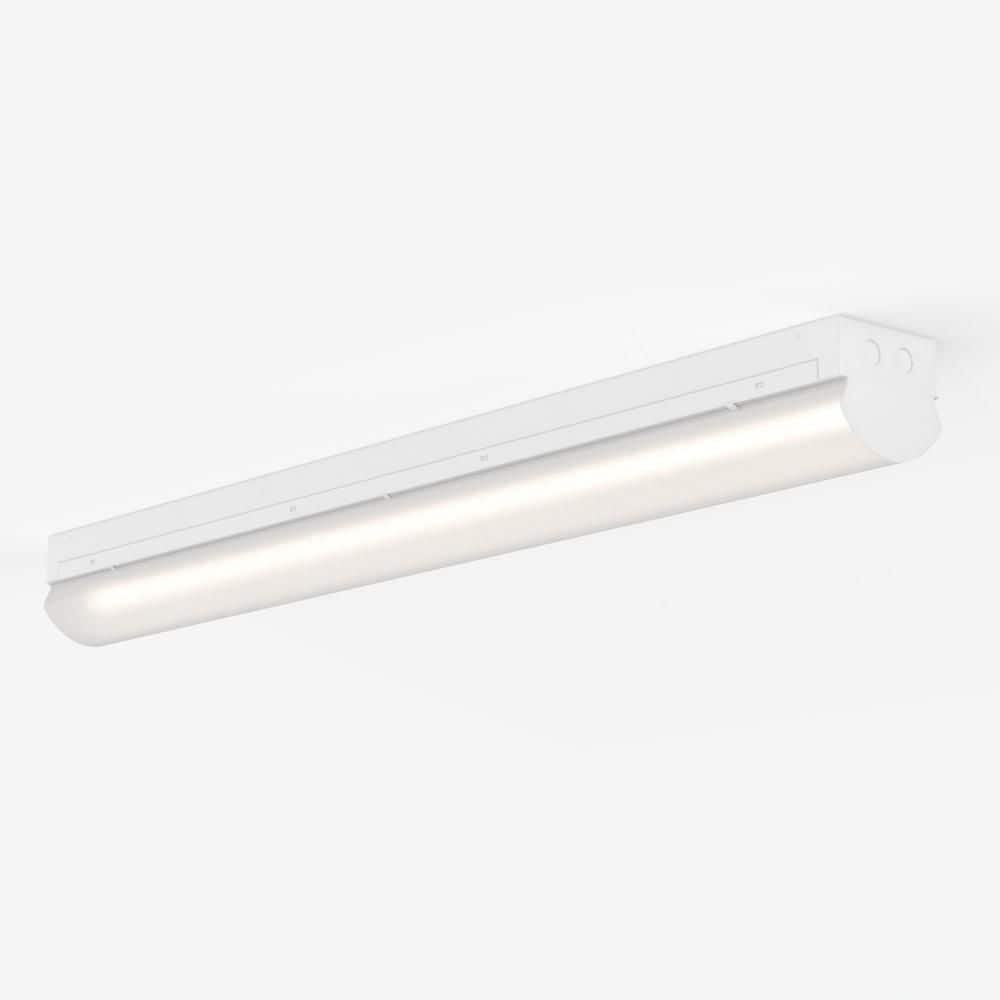 48 in. White LED Flush Mount Strip Light, Motion Sensor and 90 Min Emergency Backup, 5CCT, 0-10V Dim, 40W, 4400 Lumen - Hercitys