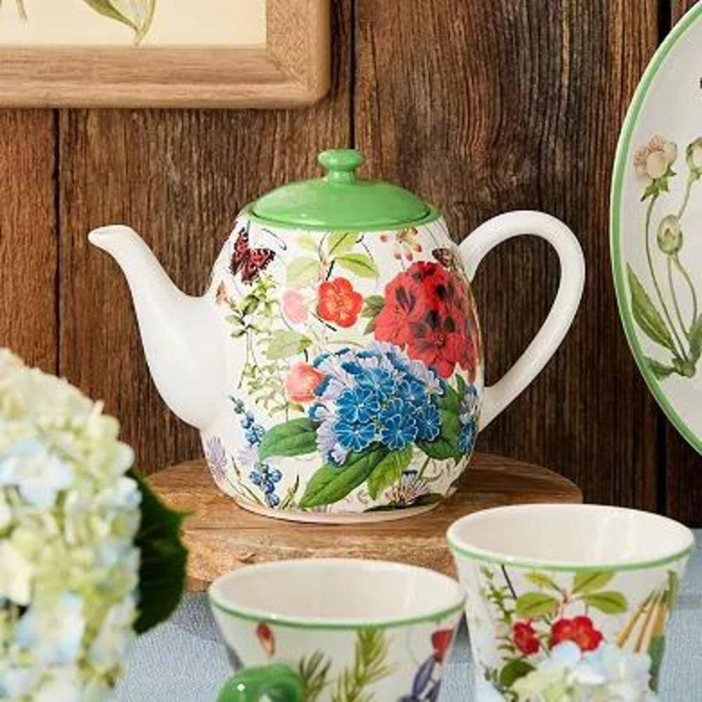 4.5-Cup Ceramic Greenhouse Teapot - Hercitys
