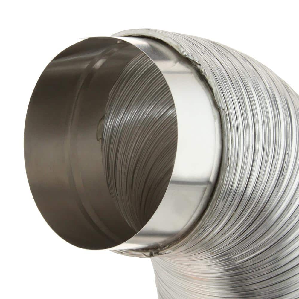 4 in. x 6 ft. Semi-Rigid Duct with Collars - Hercitys