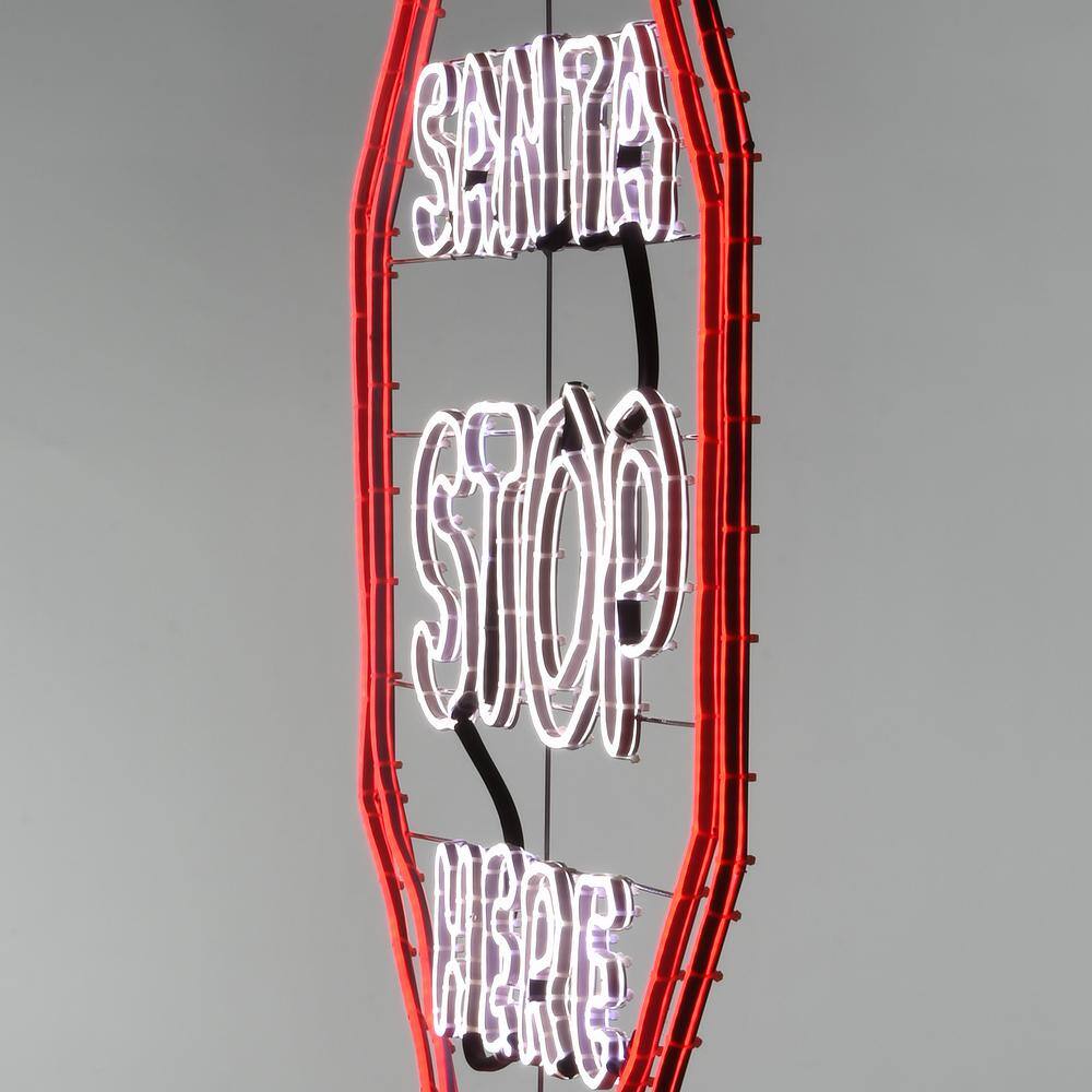 44″ LED Light Strip “Santa Stop Here” Sign - Hercitys