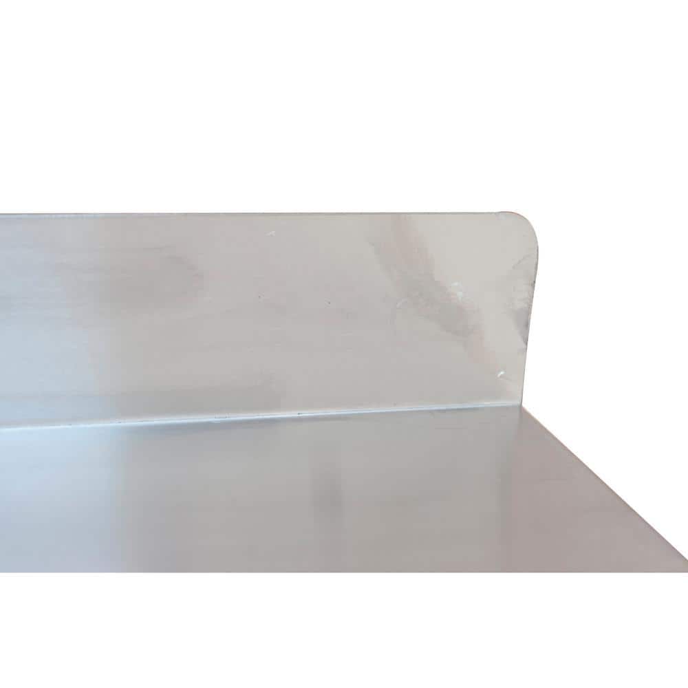 24 in. 2-Shelf Stainless Steel Wall Mounted Garage Wall Shelf - Hercitys