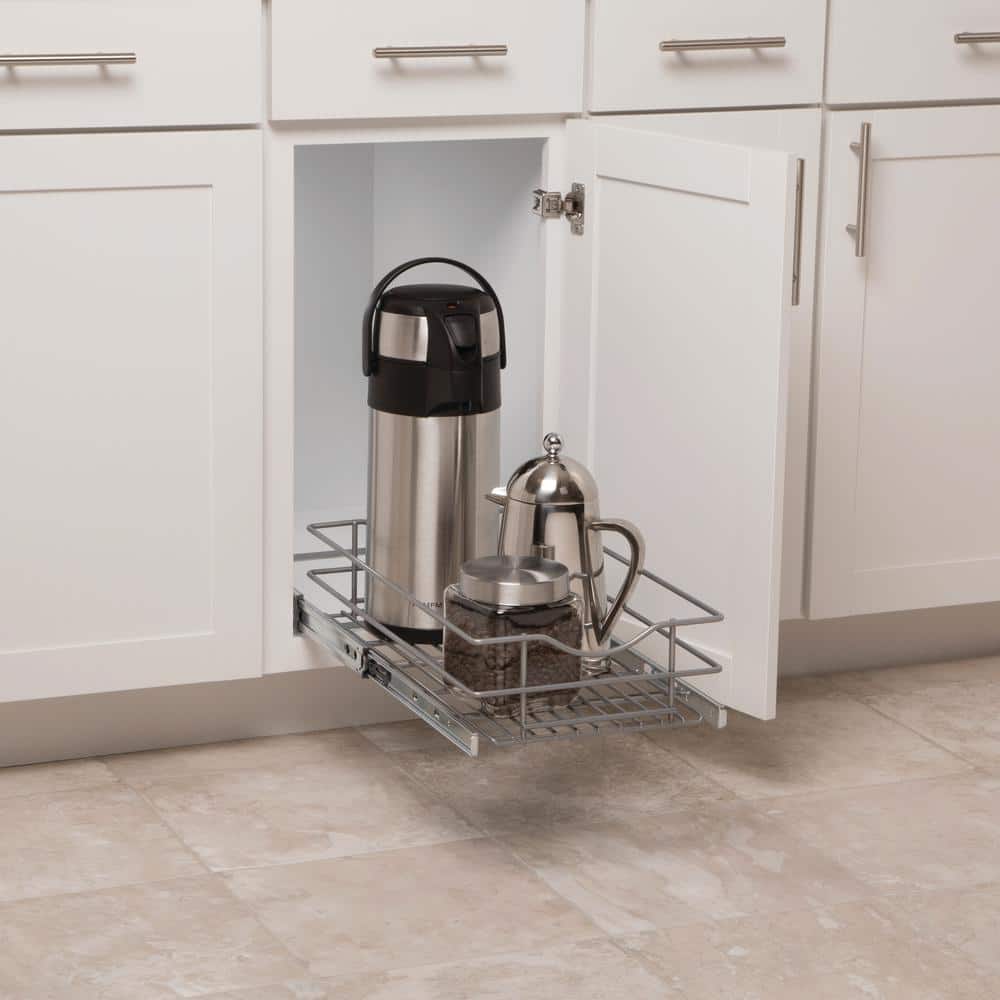 11 in. Single Tier Wire Soft-Close Pullout Basket - Hercitys