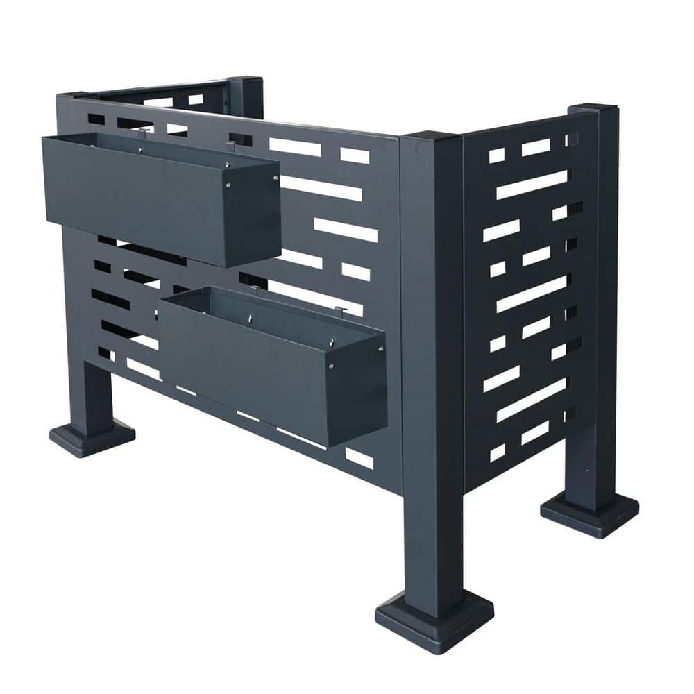 3 ft x 2 ft Metal Garden fencing Air Conditioner Fence for Outdoors, Privacy Fence - Hercitys