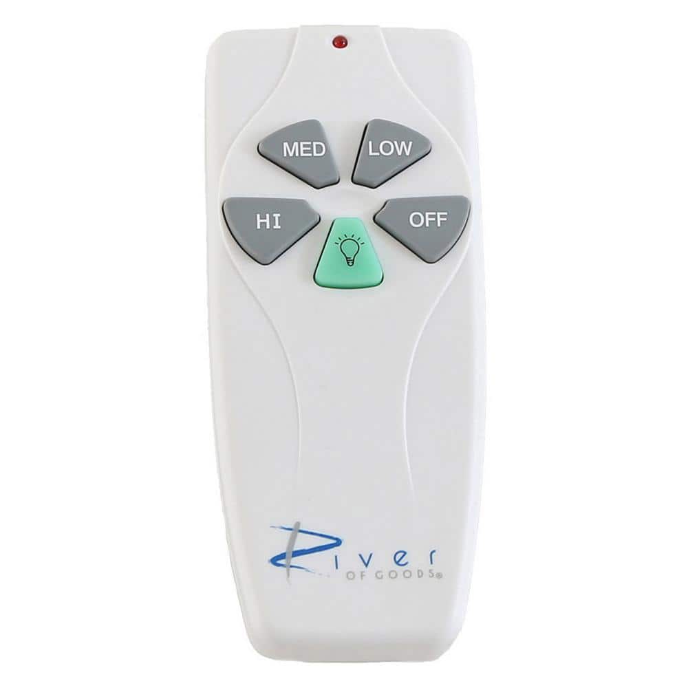 3-Speed Ceiling Fan Handheld Remote Control and Receiver Kit, White - Hercitys