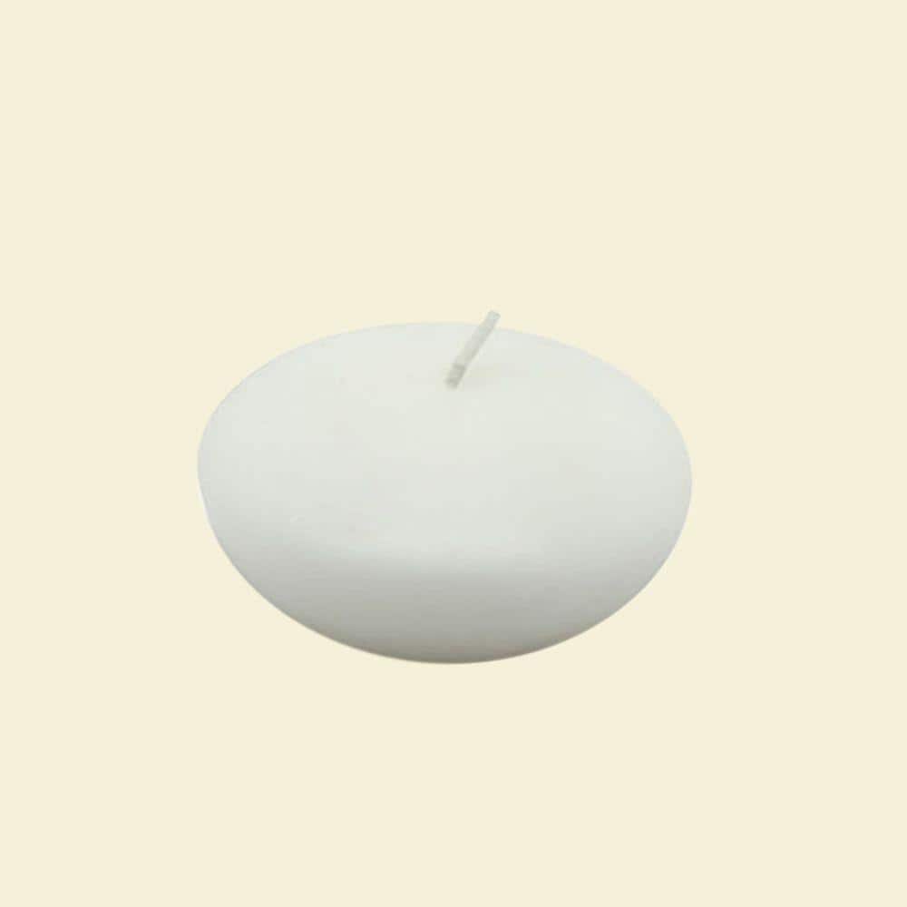 3 in. White Floating Candles (Box of 12) - Hercitys