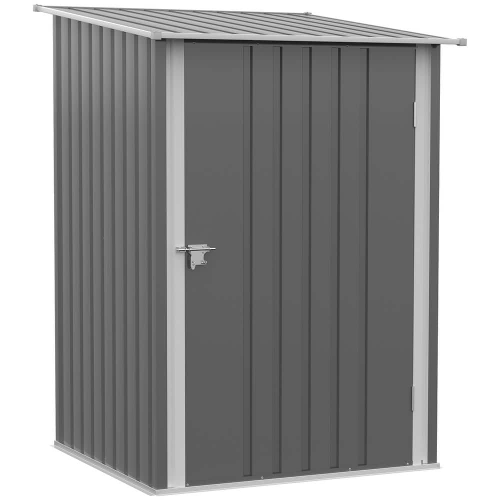3.3 ft. W x 3.4 ft. D Metal Shed with Door, 9.9 sq. ft. - Hercitys