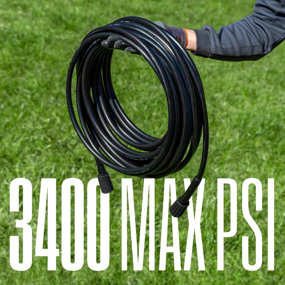 1/4 in. 50 ft. 3400 PSI Pressure Washer Hose - Hercitys