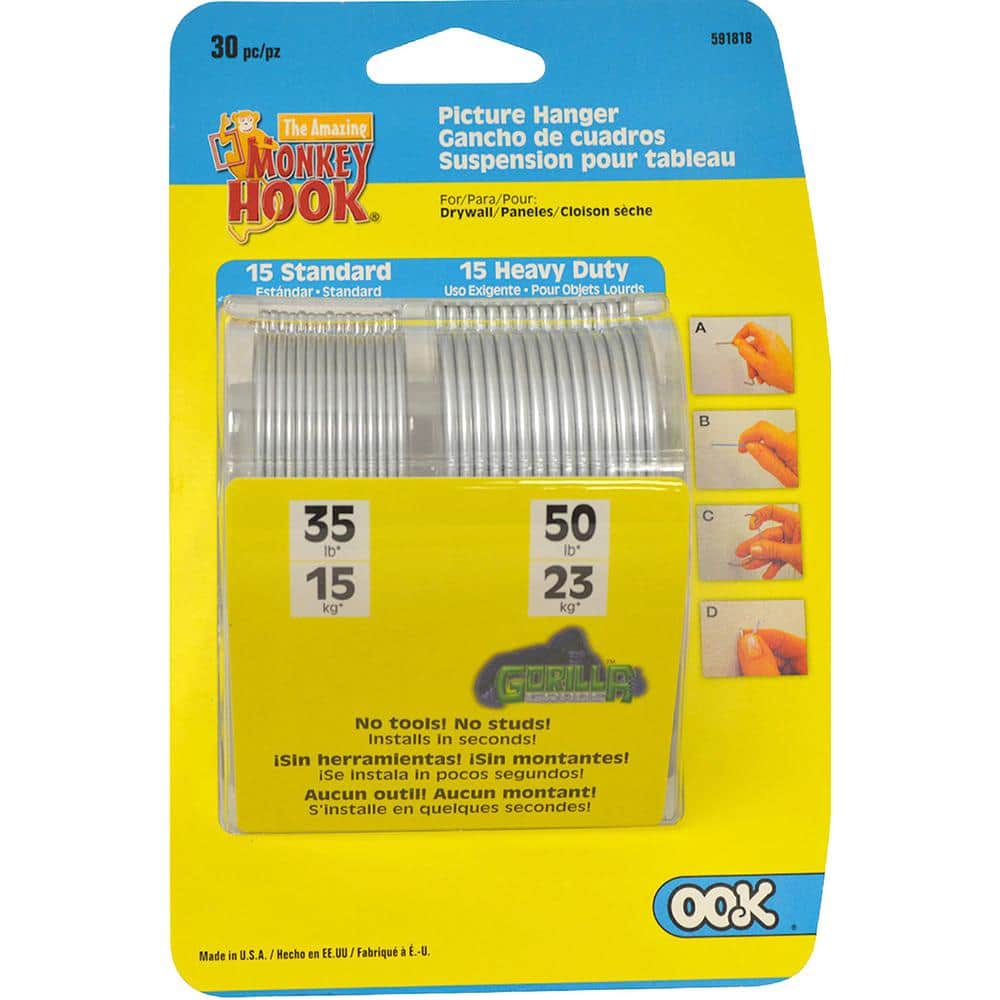 (30-Pack) Monkey Hook/Gorilla Hook Combo Pack - Hercitys