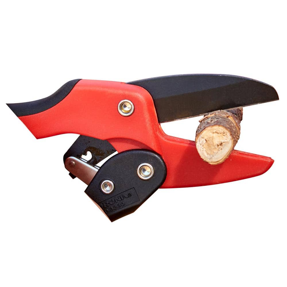 2.625 in. High Carbon Steel Blade with Co-Molded Non-Slip Handles Ratchet Hand Pruner - Hercitys