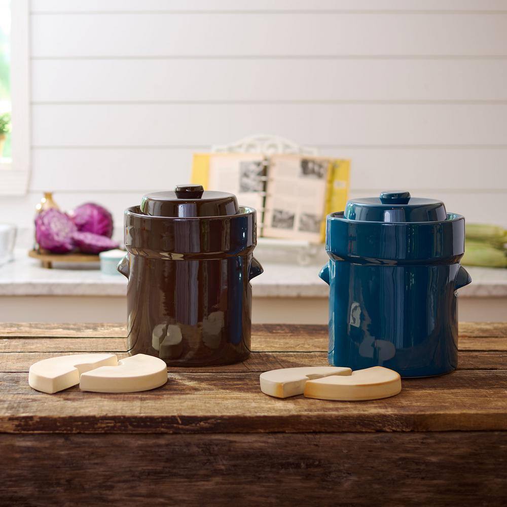 2L Traditional Water-Seal Fermentation Crock Set - Hercitys