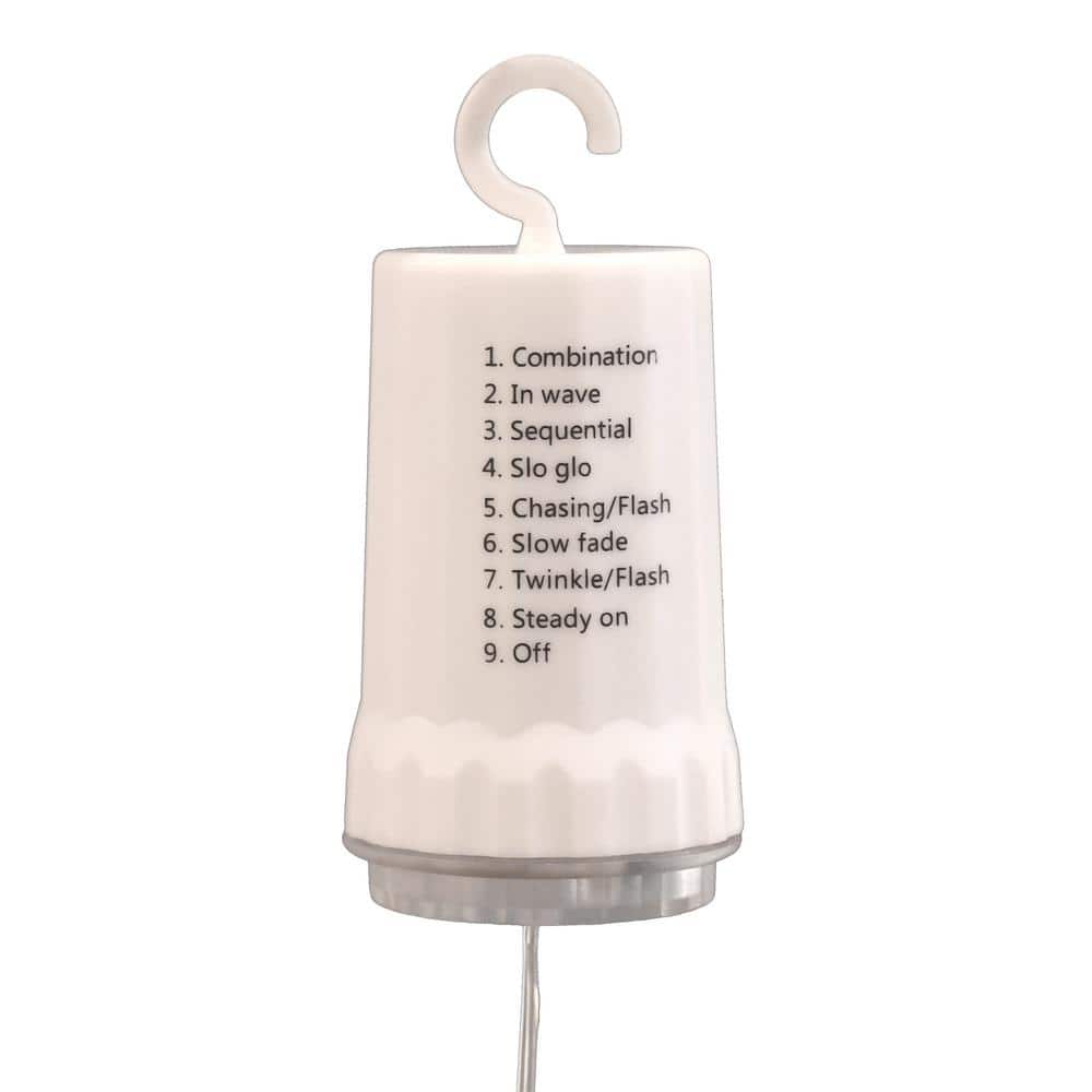 200-Light Bulbs with Copper Wire Battery Operated Starburst Warm White LED Lights with Remote Control (Set of 2) - Hercitys