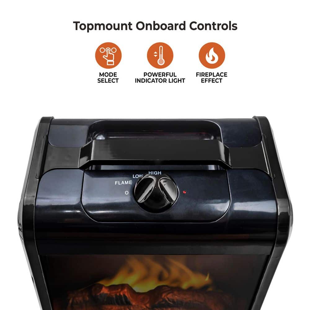 1200-Watt Electric Ceramic Space Heater with Carry Handle - Hercitys