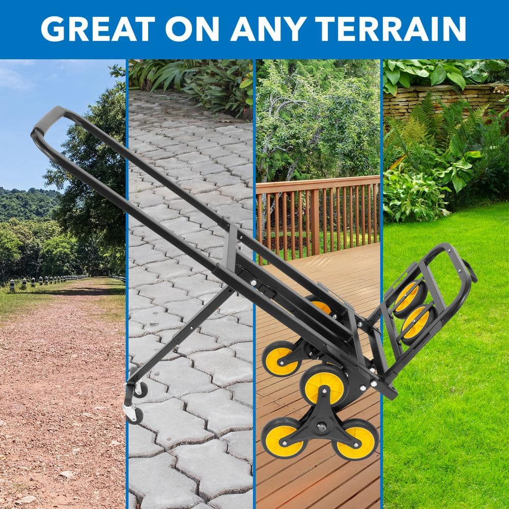 330 lbs. Capacity Steel Stair Climbing Dolly Hand Truck - Hercitys