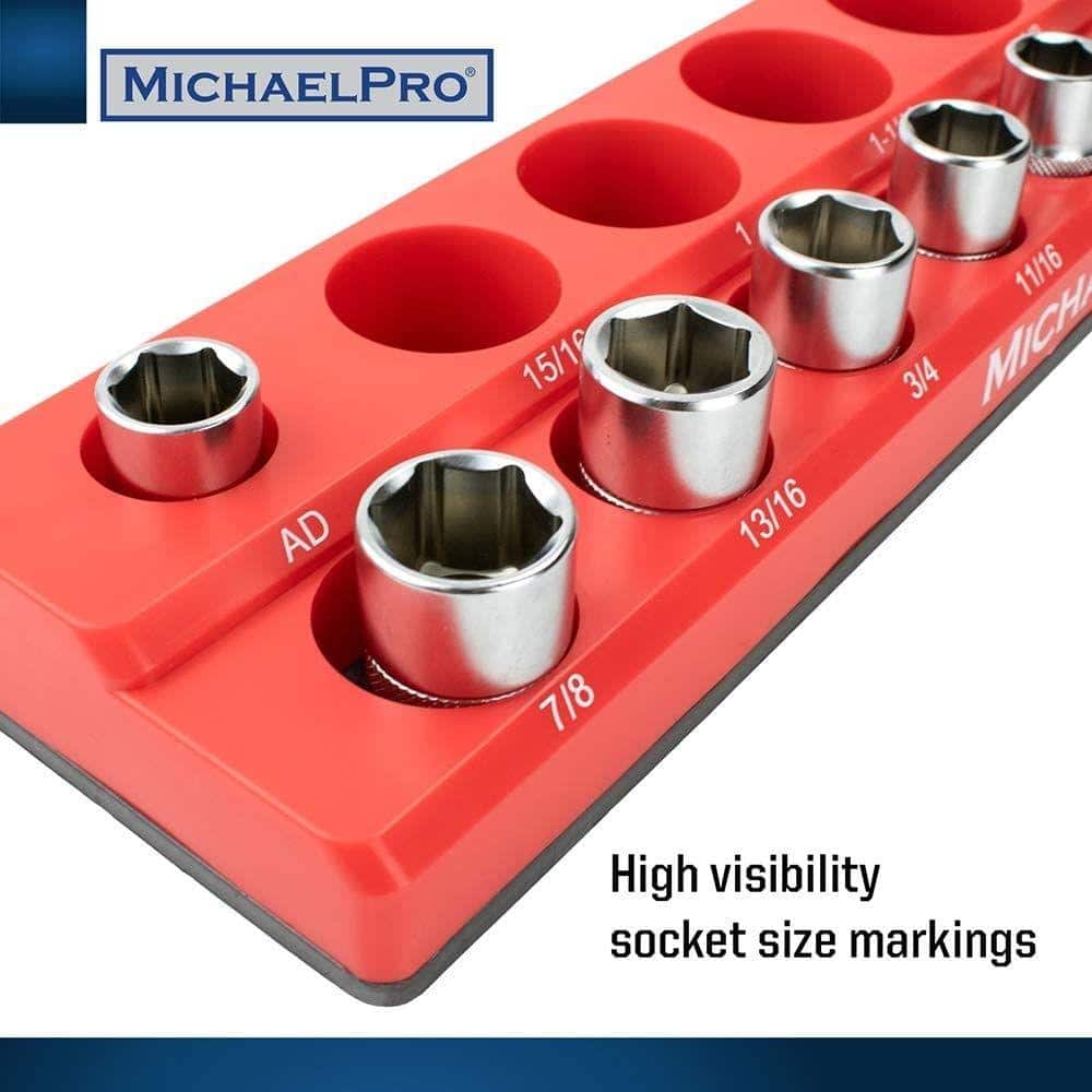 3-Piece Magnetic Socket Tray SAE - Hercitys
