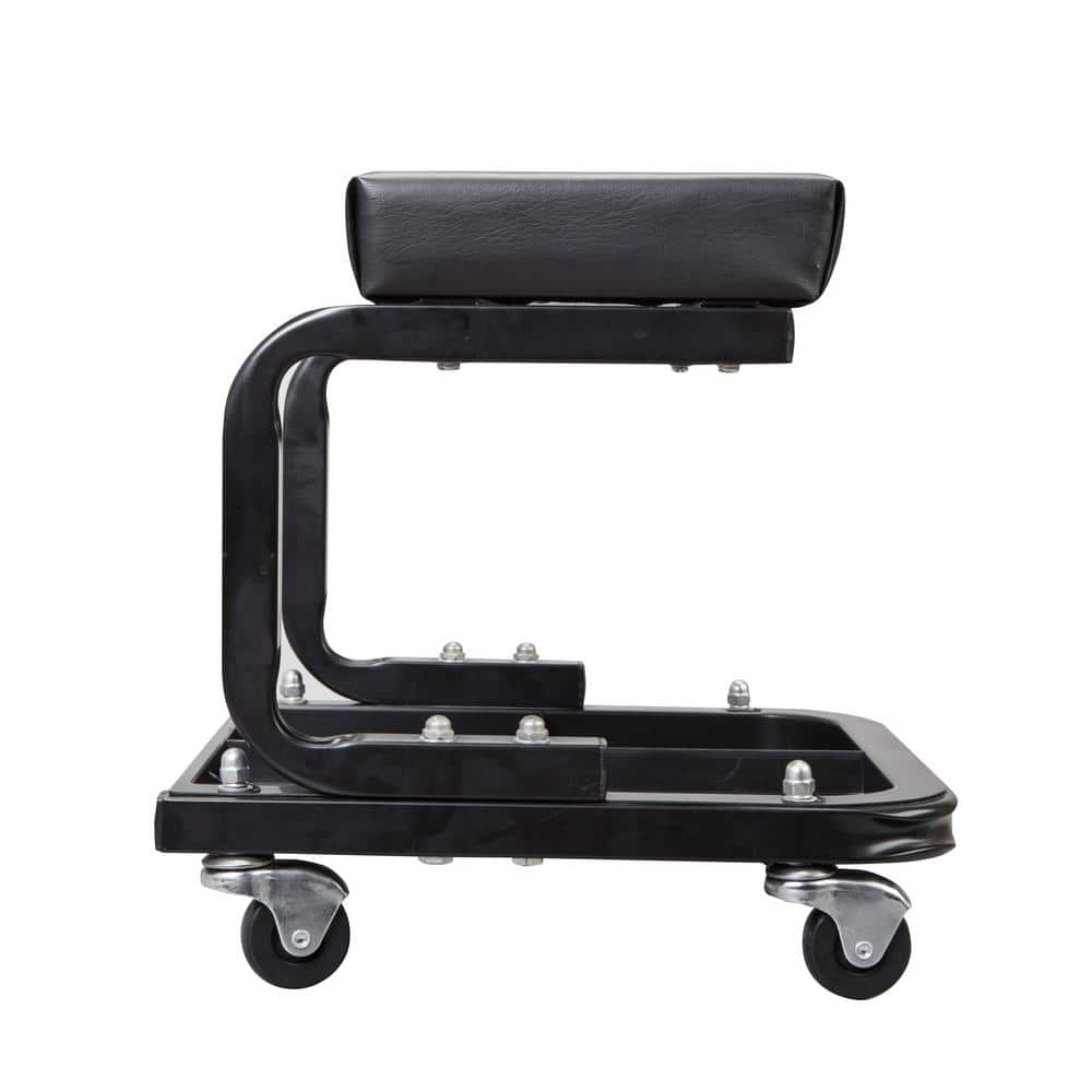 250 lbs. 14.4 in. L Rolling Mechanic Creeper Seat with Tool Tray - Hercitys
