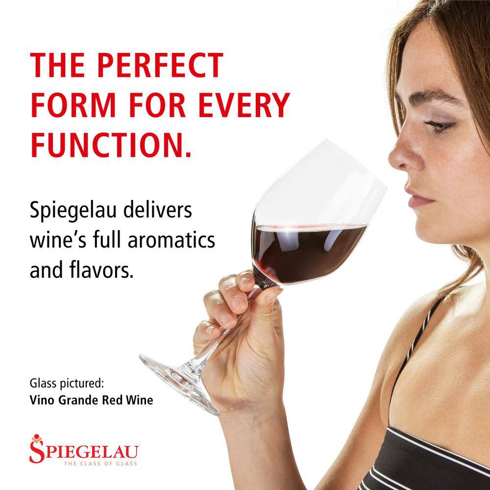 25 oz. Burgundy Wine Glasses European-Made Lead-Free Crystal, Classic Stemmed, Dishwasher Safe, Gift Set (Set of 4) - Hercitys