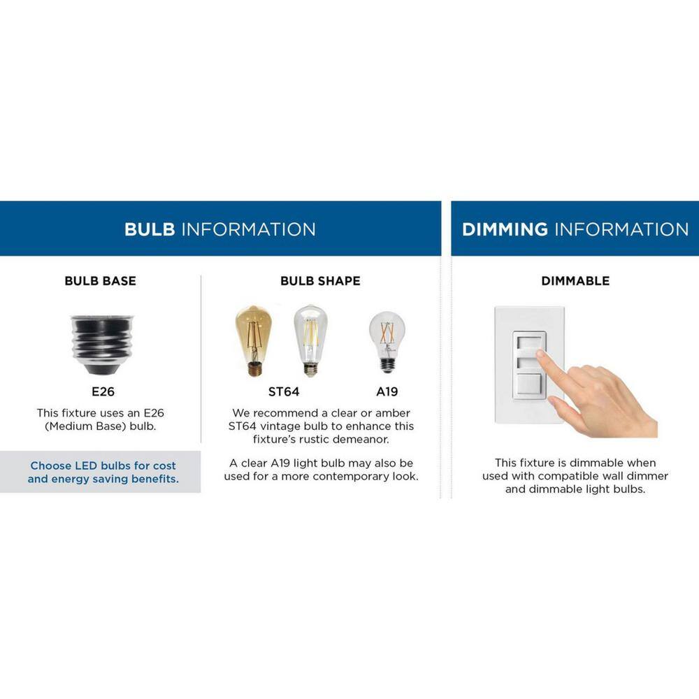 12 in. 60-Watt Huntscroft Collection 2-Light Matte Black No Bulbs Included Flush Mount with Clear Glass Shade - Hercitys
