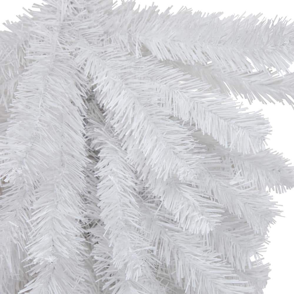 30 in. Snow White Pine Artificial Christmas Swag Teardrop Unlit - Hercitys