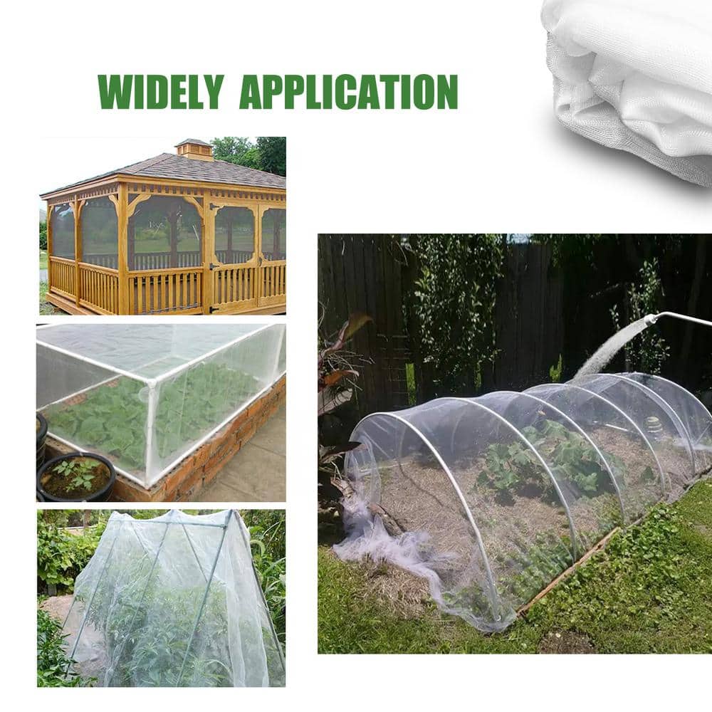 10 ft. x 20 ft. Bug Net Insect Bird Netting, Garden Netting Protect Plants Fruits Flowers - Hercitys