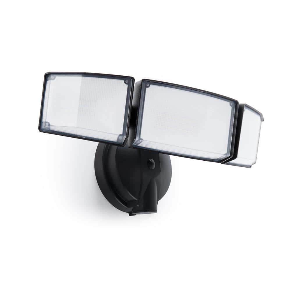 287 Watt Equivalent 5200 Lumen 180 Degree Black Switch Controlled Integrated LED Flood Light - Hercitys