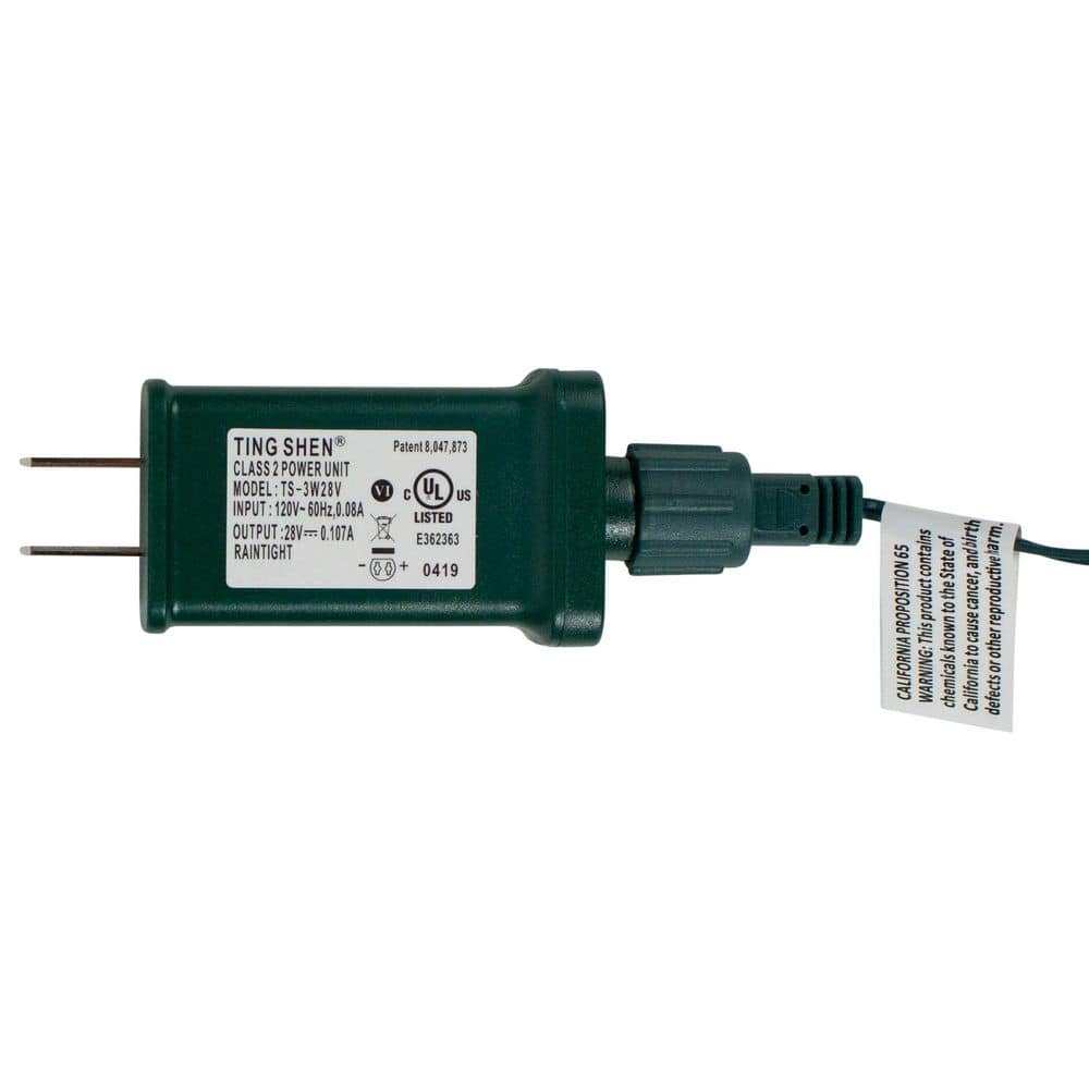 200 Pure White Multi-Function LED M5 Mini Christmas Lights-20.5 ft Green Wire - Hercitys