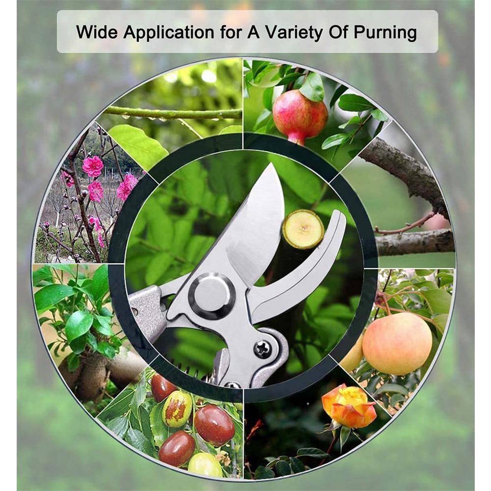 2 in. Pruning Shears 1 in. Cutting Capacity, Black Professional Bypass - Hercitys