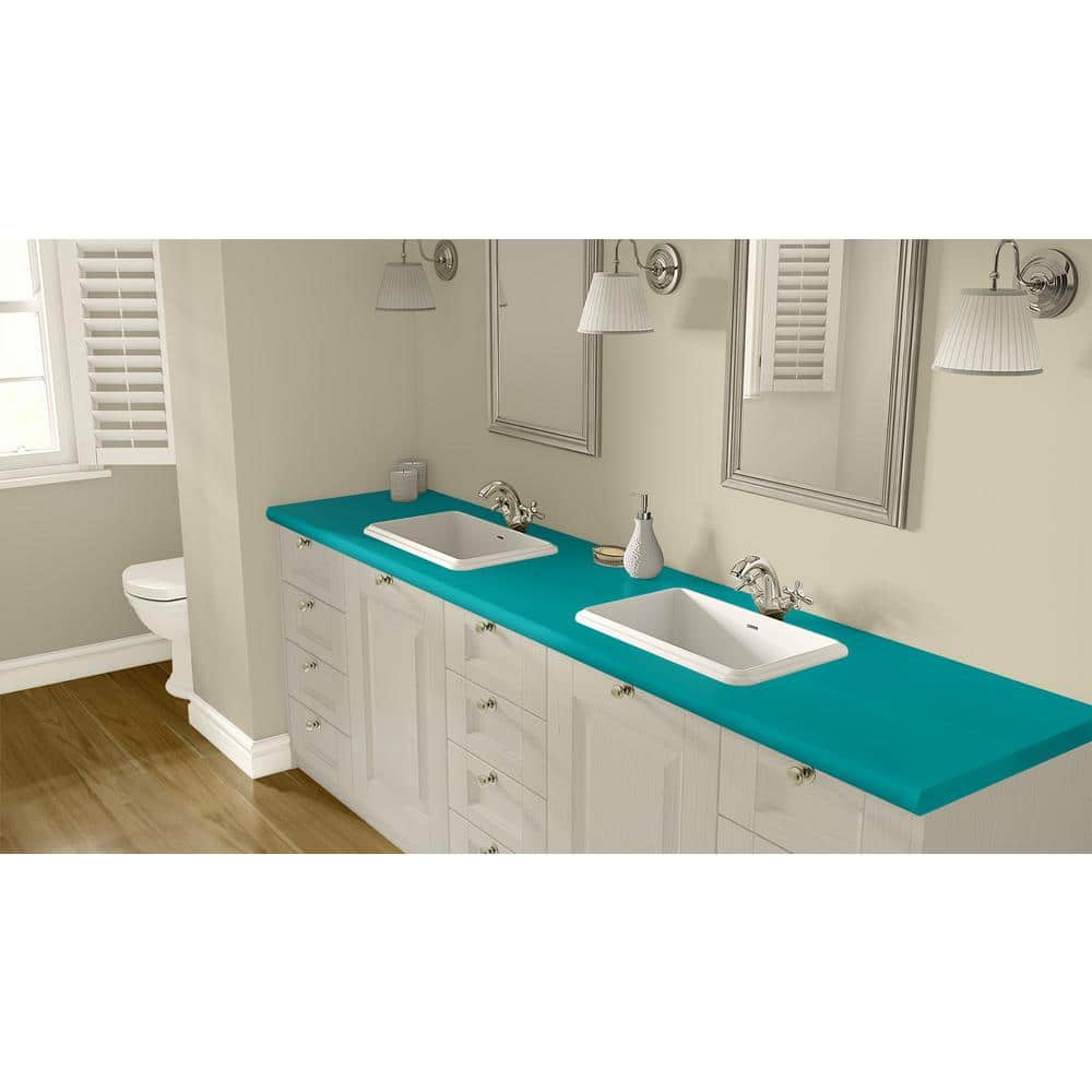 4 ft. x 8 ft. Laminate Sheet in Ocean with Matte Finish - Hercitys