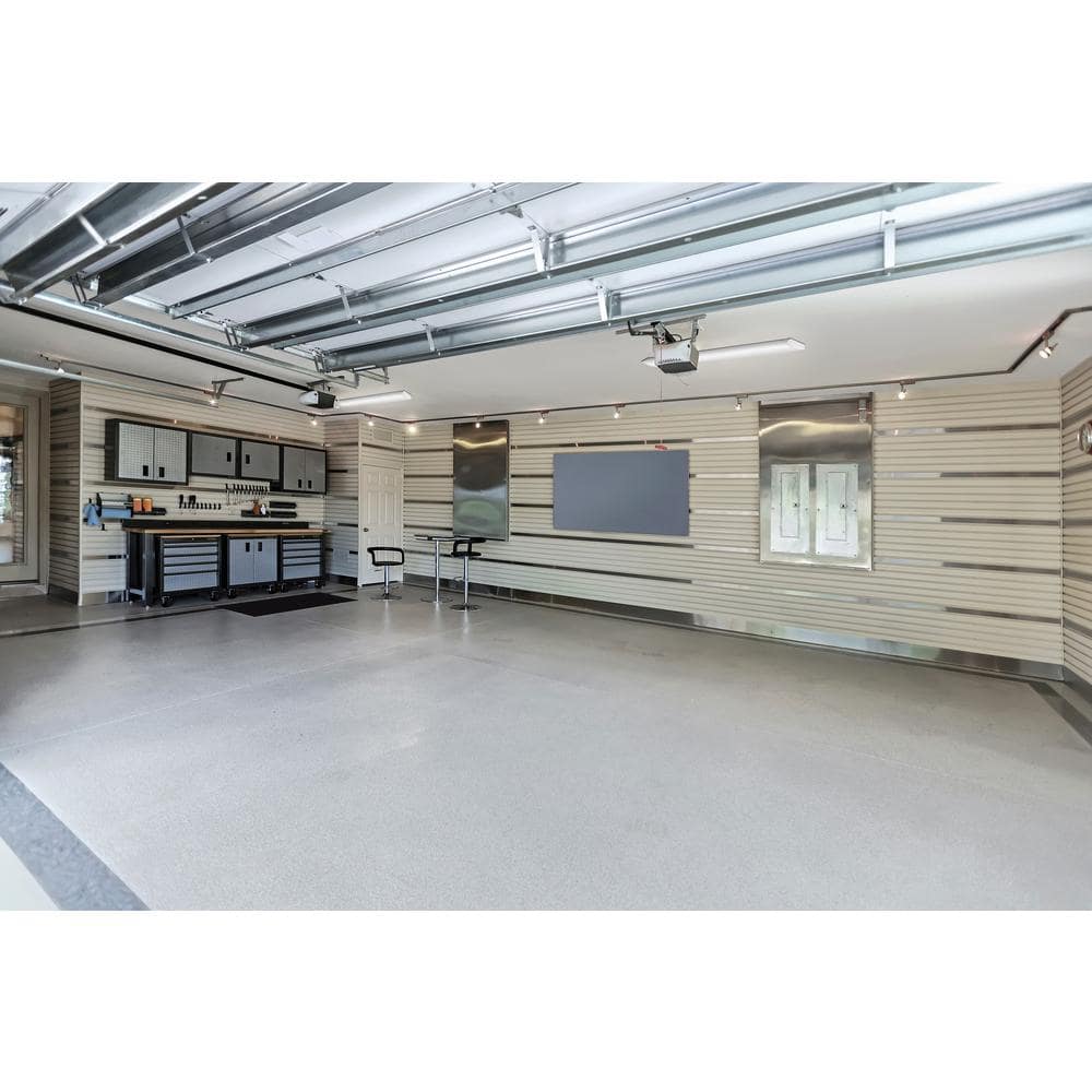 40-Watt 4 ft. White Integrated LED Flush Mount Light - Hercitys