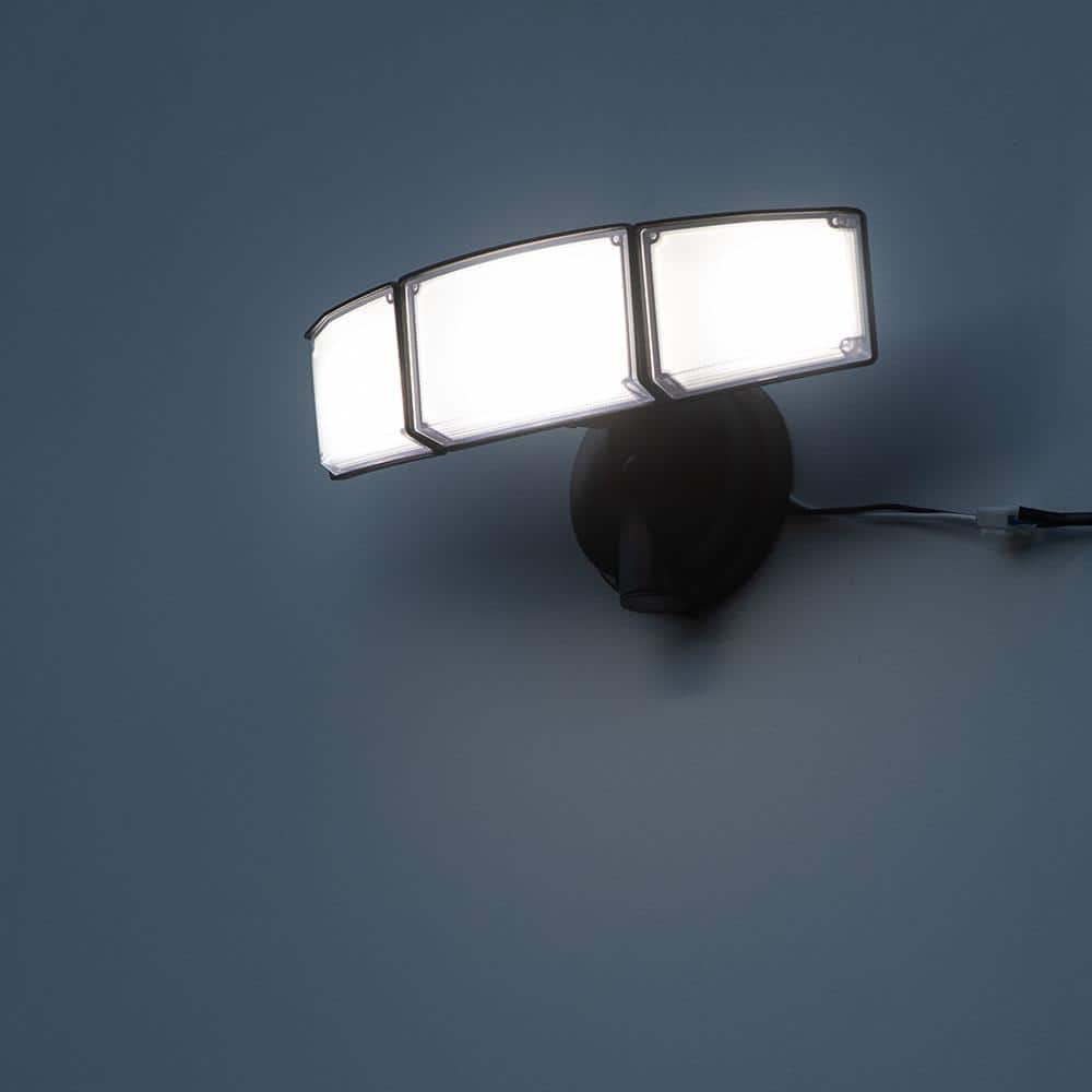 287 Watt Equivalent 5200 Lumen 180 Degree Black Switch Controlled Integrated LED Flood Light - Hercitys