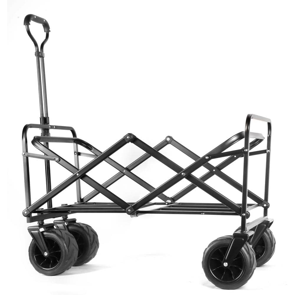 3.125 cu. ft. Folding 600D PVC Fabric Wagon and Utility Garden Cart - Hercitys