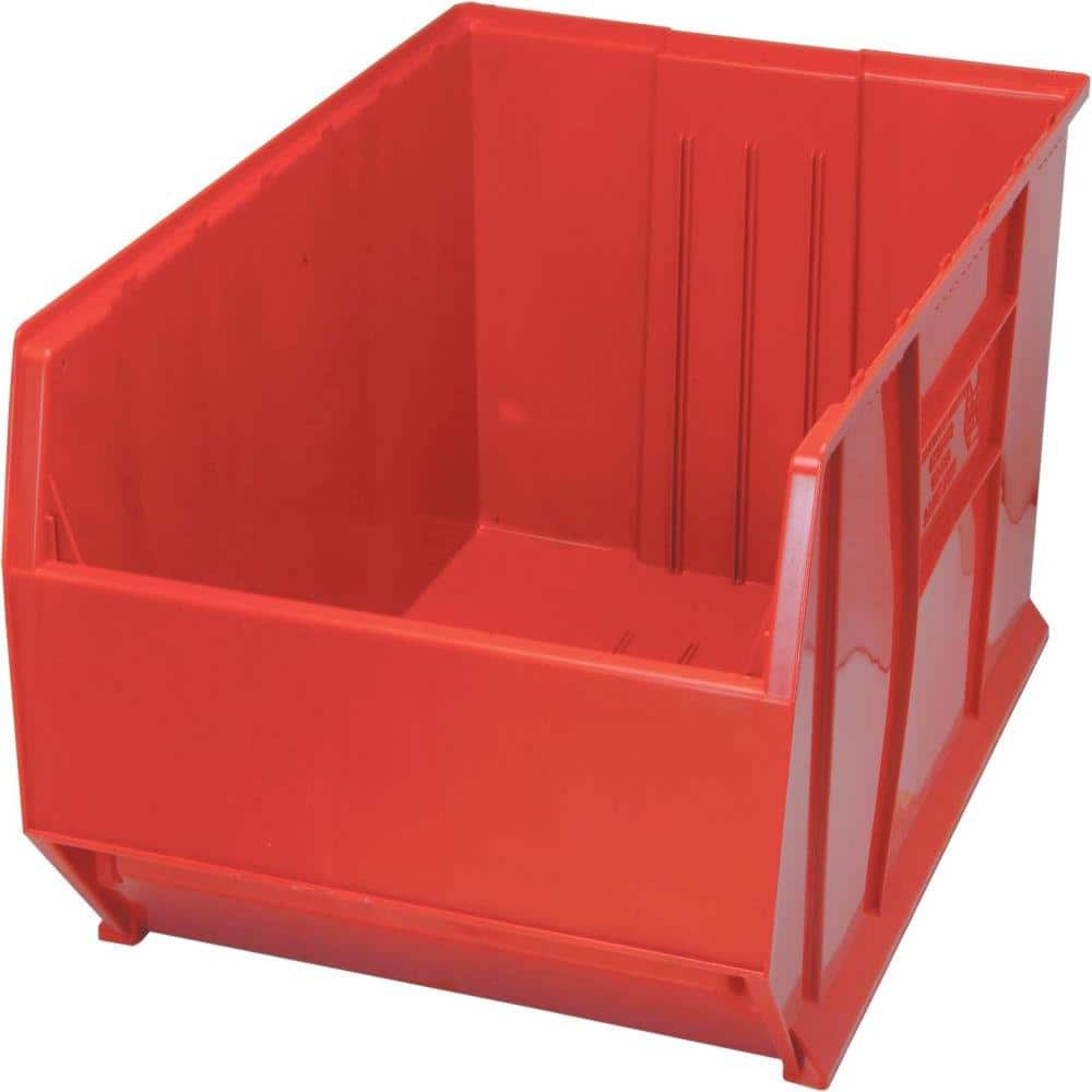 36 in. Quantum Hulk 65 Gal. Storage Tote in Red (1-Pack) - Hercitys