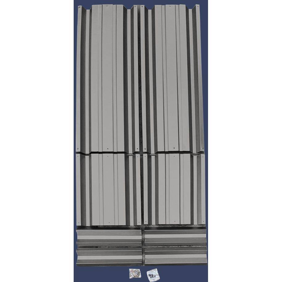 24 inch by 48 inch Rectangle Burnished Slate Metal Planter Box - Hercitys