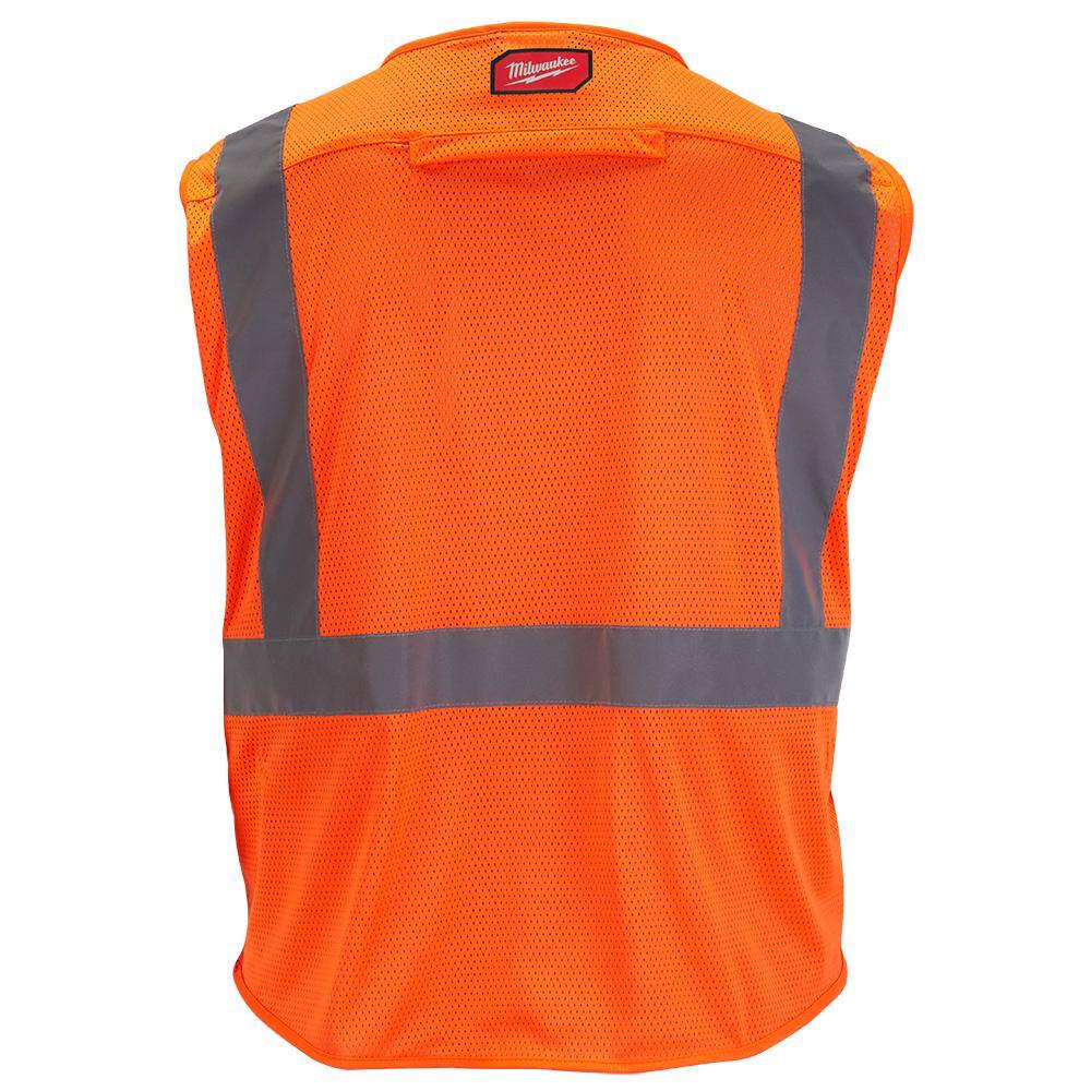 2X-Large/3X-Large Yellow Class-2 Polyester Mesh High Visibility Safety Vest with 9-Pockets - Hercitys