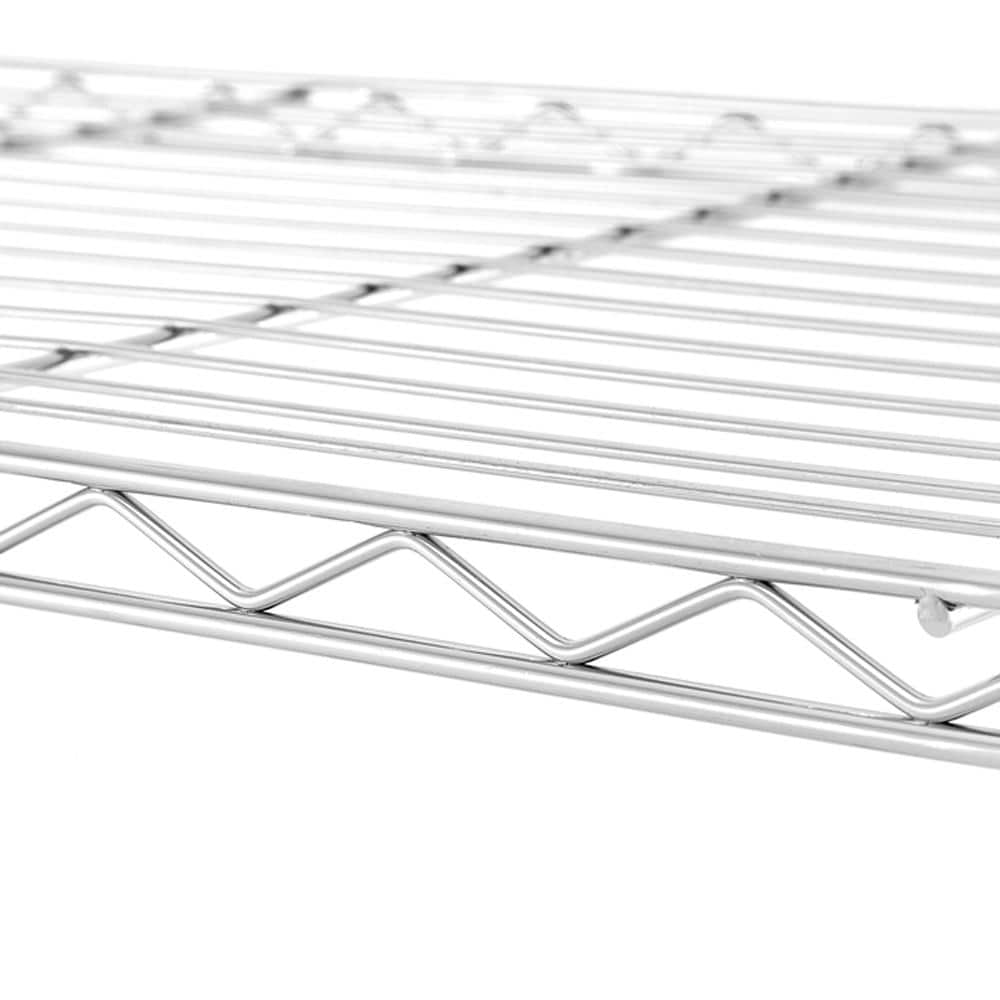 5 Tier Chrome Utility Wire Shelving Unit 14 in. x 36 in. x 72 in. - Hercitys